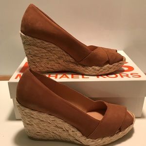 KORS by Michael Kors brown wedges